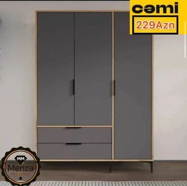 3 qapılı dolab: Yeni, Açılan, 3 qapılı Düz dolab, Şifonyer — 1