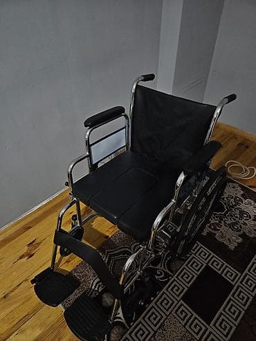 Mexaniki əlil arabası - Material: möhkəm xrom çərçivə, asan