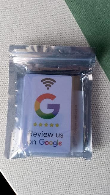 Google Review NFC Kartı – Cəmi 6 AZN! 📲 Telefonu karta yaxınlaşdırın — 2