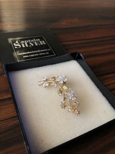 qiymətli daş adları: Captain Silver broshu original 925 — 3