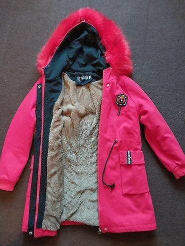 Qız uşaqları üçün parka tipli qış gödəkcəsi - Rəng: tünd — 3