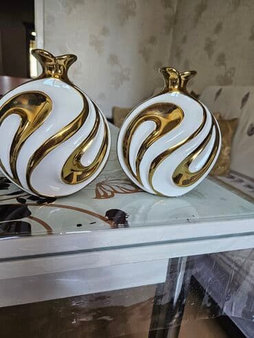 vaza qab: Təcili!!! Ela vəziyyətdə hündürlüyü 16 sm olan 2 eded suvenir qablar — 6