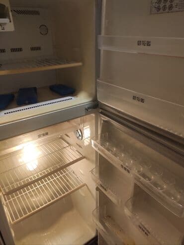 soyuducu temiri: İşlənmiş 2 qapılı Samsung Soyuducu Satılır, rəng - Boz, Dispenserli — 12