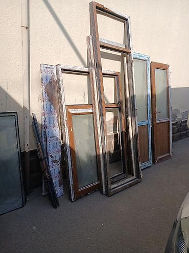 PVC qapı-pəncərə dəsti - Material: PVC/profil, şüşəli panellər -