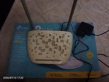 adsl modem: TP-Link TD-W8961N – ADSL2+ Wi‑Fi modem-router Xüsusiyyətlər: - Simsiz — 1