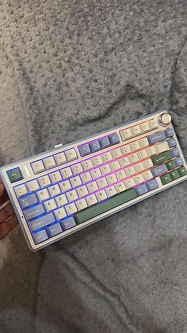 125 ekran tv: AULA F75 mexaniki klaviatura 21 gun işledilib - 75% ölçülü, kompakt — 4