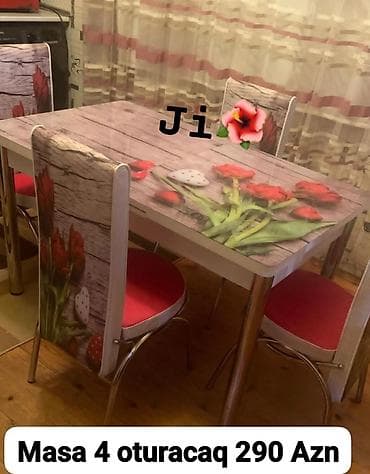 🇹🇷Turkiye istehsali. ✅Metbex masa desti Masa 4 oturacaq Masa