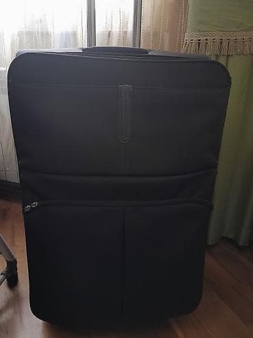 İdman çantaları: Böyük ölçülü təkərli səyahət çantası – qara rəng - Yumşaq tekstil — 1