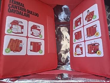 YANGO yemək çatdırılması üçün termo çanta. yenidir. hec bir prablemi — 2