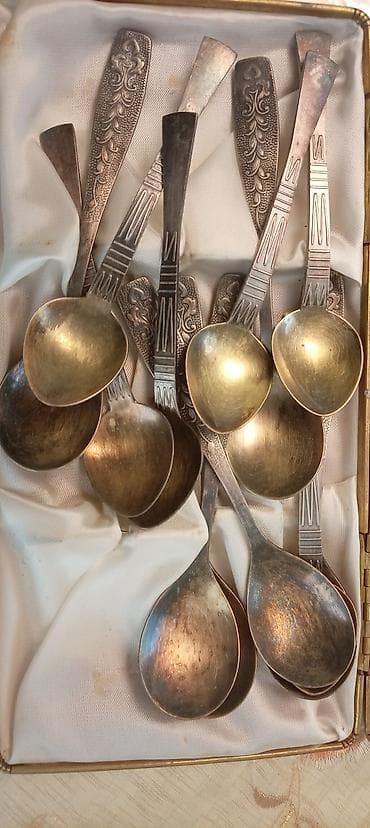 qaşıq dəst: Kolleksiya üçün dekorativ qaşıq dəsti - Tərkib: 12 ədəd kiçik — 2