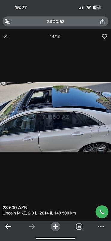 r15 disk: Lincoln MKZ: 2 l | 2014 il 170000 km Sedan — 7