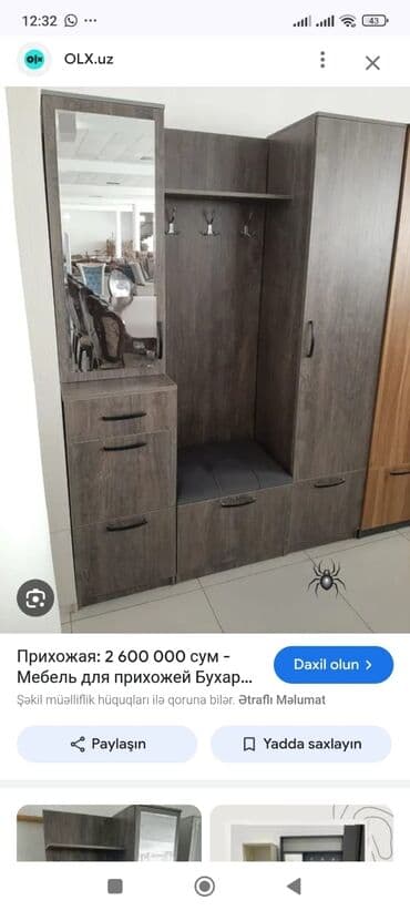 сушилка для белья потолочная: Шкаф в прихожей — 1