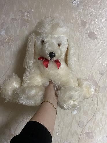 frozen leteca lutka: Oyuncaq yumşaq it balası – böyük ölçülü plyuş. - Rəng: krem-ağ. - — 1