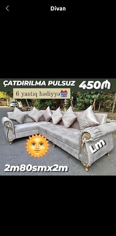 Künc divan, Qonaq otağı üçün lalafo.az -da Künc divan, Qonaq otağı üçün