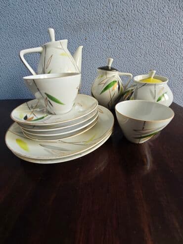 чайный сервиз барановка ссср: Çay dəsti, rəng - Ağ, Farfor, SSRİ — 3