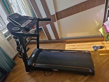 ems trainer: Evdə idman üçün nəzərdə tutulmuş qaçış bandı. Bu cihaz qara rəngdədir — 3