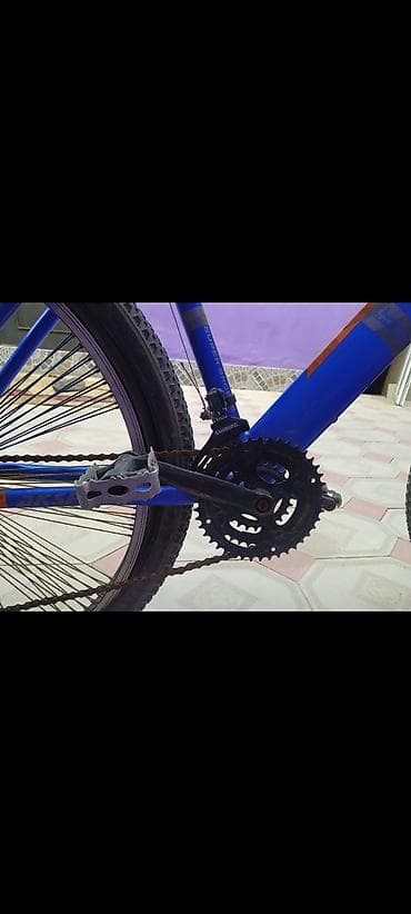velesibet: Məhsul: Dağ/şəhər tipli velosiped - Rəng: Göy (narıncı yazılarla) - — 7