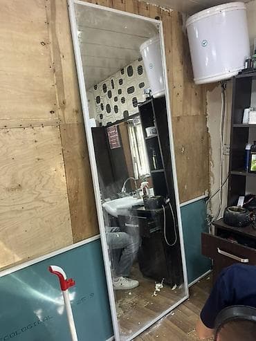 ev saat: Güzgü Döşəmə üstü, Düzbucaqlı, Çərçivə ilə — 1