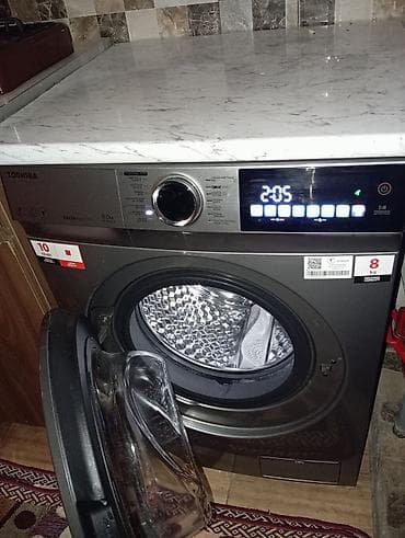 qapi celengi: Toshiba önyükləməli paltaryuyan maşın - Yük həcmi: 8 kq (etiketdə — 4