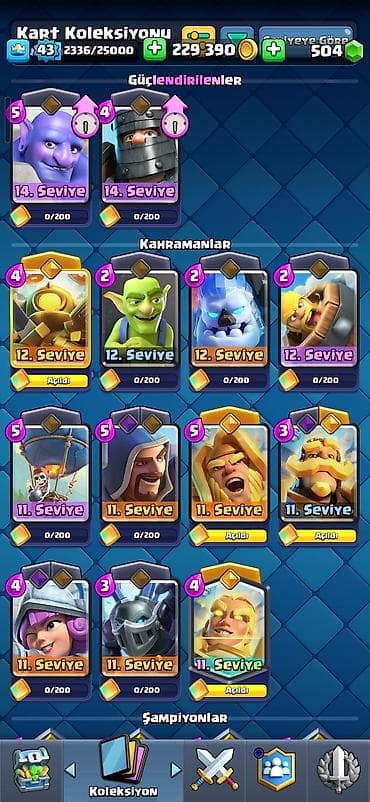 mini pirinter: Clash Royale hesabı – yüksək kupa və zəngin kolleksiya - Kral — 4