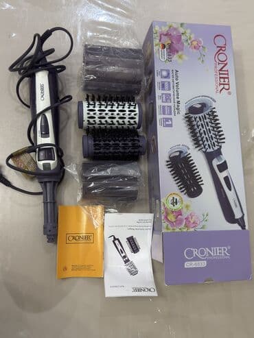 спрей кондиционер для волос: Фен-расческа Cronier, Б/у, Бесплатная доставка — 1