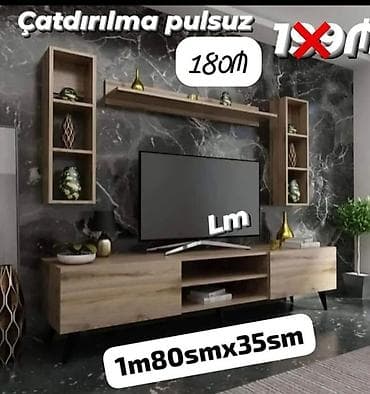 Yeni, Düz TV altlığı, Polkalı, Laminat