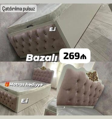 dekorativ das: Təknəfərlik çarpayı, Matras ilə — 1