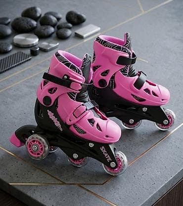 Uşaq üçün tənzimlənən işlənmiş rolik satılır. - Rəng: çəhrayı/qara -