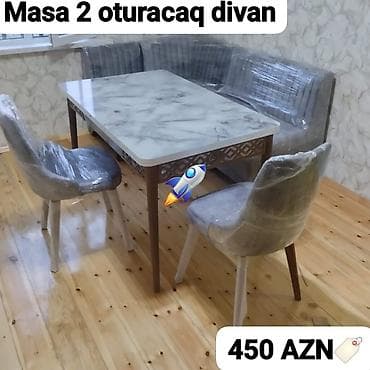 Künc divan və masa desti