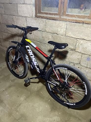 bmw velosiped: Cross Efir dağ velosipedi - Rəng: qara gövdə, qırmızı‑ağ‑sarı — 3