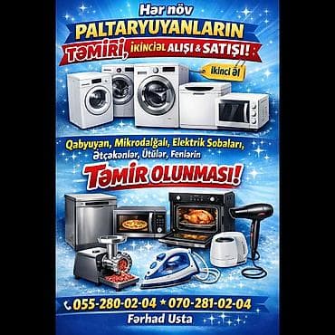 Peyk antenalarının quraşdırılması: Məişət texnikalarının peşəkar servisi və ikinci əl alışı-satışı — 1