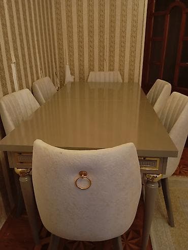 Qonaq otağı üçün, Yeni, Açılan, Dördbucaq masa, 6 stul lalafo.az -da Qonaq otağı üçün, Yeni, Açılan, Dördbucaq masa, 6 stul