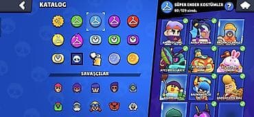 don geyim: Brawl Stars hesabı – yüksək kuboklu və zəngin kosmetik kolleksiya - — 5