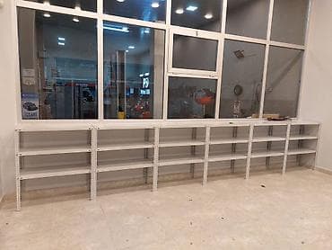 Rəf vitrinləri: Metal stilajlar İstənilən ölçüdə metal stilajlar və dolablar — 6