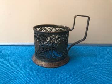 ваза стеклянная прозрачная высокая без узора: Бокал, 1965 год, Россия — 12