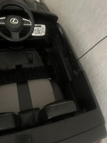 kiçik maşınlar: Uşaq elektrik maşını – Lexus LX-570 (qara) - Realistik dizayn — 4