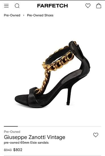 Orjinaldir 150 manat Oz qiymeti 802$ Giuseppe Zanotti Vintage – 65 mm