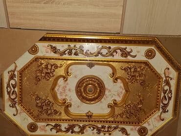 Digər tavan materialları: 1. Qızılı asma tavan – yeni, premium dizayn 2. Zövqlü barokko tavan — 2