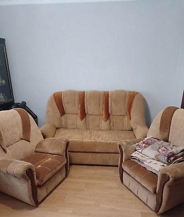 sunger: Klassik yumşaq mebel dəsti - Tərkibi: 1 ədəd 3 nəfərlik divan + 2 — 1
