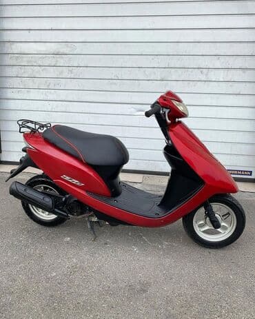 купить мапед: Honda Dio skuter - Rəng: parlaq qırmızı, qara-salonlu - Yanacaq — 8