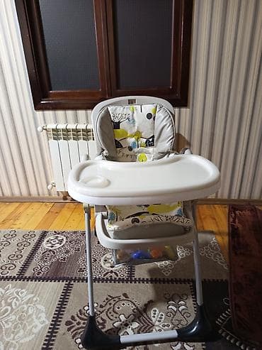 Uşaq yemək stulu - Rahat və yumşaq oturacaq: naxışlı, silinməsi asan — 2