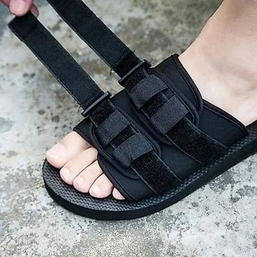 sendel: Unisex tənzimlənən qayışlı şlapa/sandal – qara - İkiqat tənzimlənən — 2