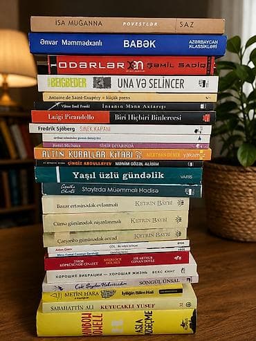 Müxtəlif janrlarda böyük kitab toplusu Təsvir: – Azərbaycan, türk — 4