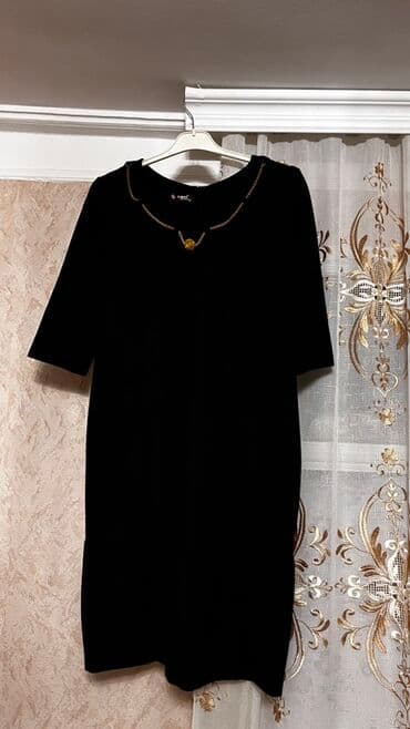 ana bala donları: Qadın geyimləri dəsti – 4 paltar 1) Qızılı-qara uzun ziyafət paltarı — 18