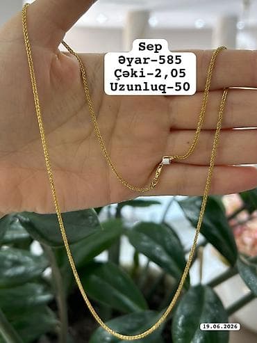 Şəxsi əşyalar: Dəstə daxildir: Üzük, Sarı qızıl, 585 Əyar — 7