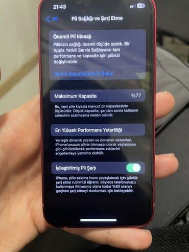 BYD: IPhone 13, Qırmızı, Face ID — 7