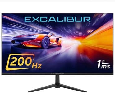 manitor maşın: Excalibur brendindən bu qara monitor 200 Hz təzələnmə tezliyi və 1 ms — 2
