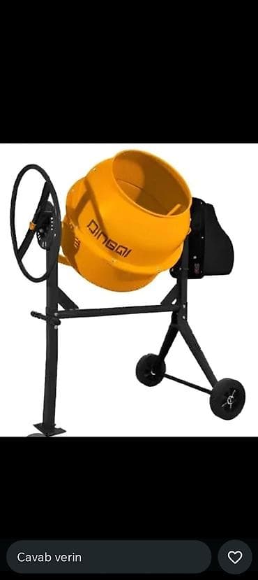 beton desen: Betonqarışdırıcı (mixer) – portativ, elektriklə işləyən model - — 1