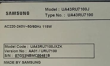korg pa x5: Televizor Samsung 43" 4K (3840x2160) — 3