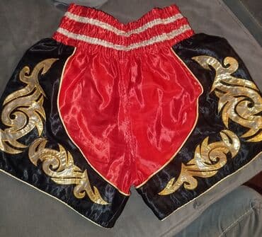 oğlanlar üçün son zəng paltarı: Şort, M, rəng - Qırmızı — 2